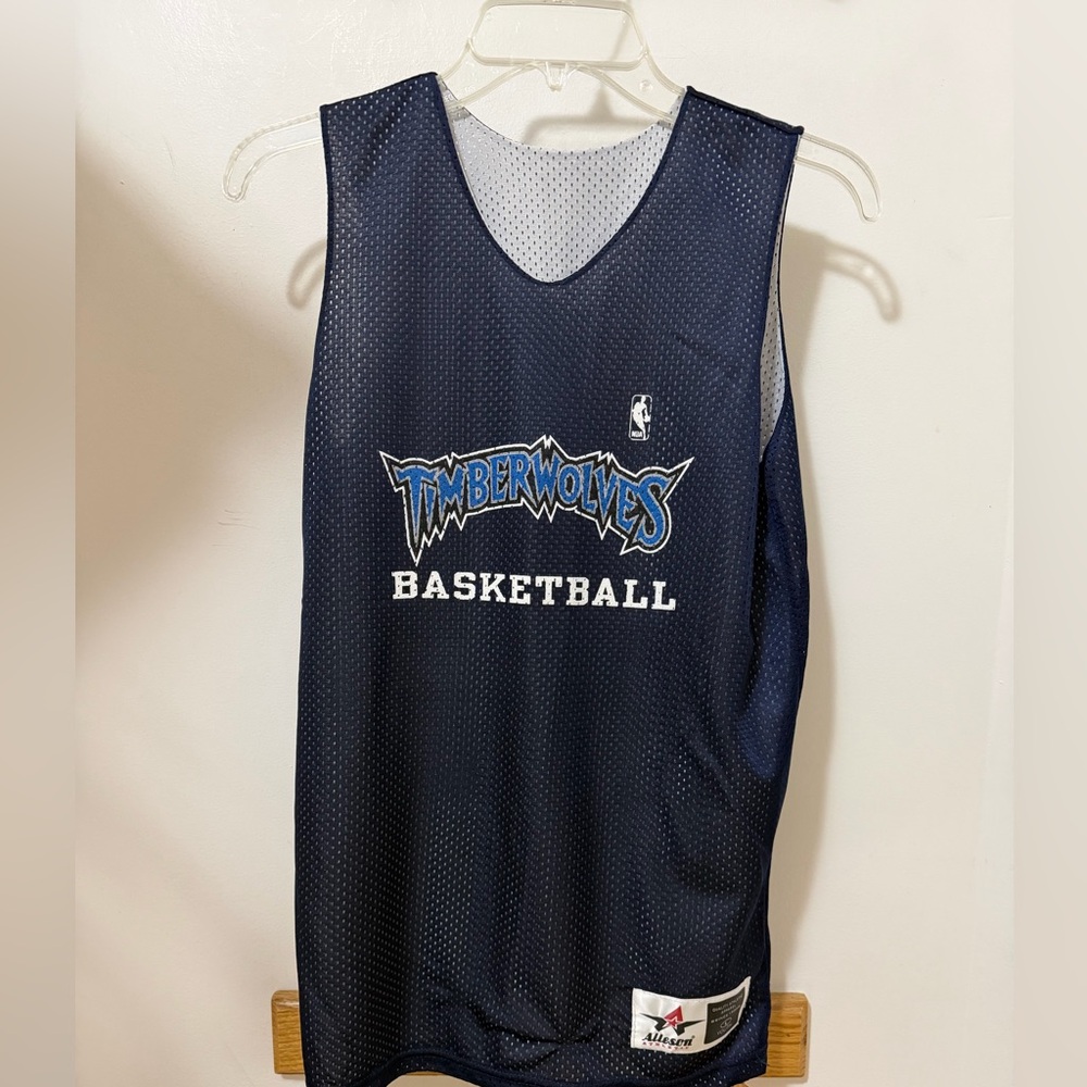 Kids Timberwolves Basketball Jersey - Navy